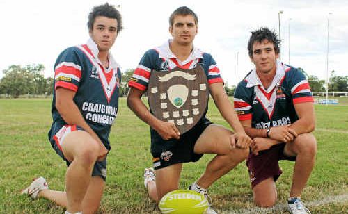 Cowboys players Paul Cantwell, Hayden McNicol and Craig Cantwell are hoping for a big crowd of supporters at today’s annual Barrett Shield game. Cowboys players Paul Cantwell, Hayden McNicol and Craig Cantwell are hoping for a big crowd of supporters at today’s annual Barrett Shield game.
